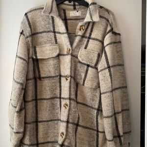 Z supply flannel button down jacket